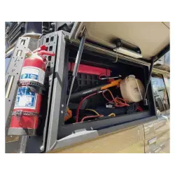 Grille intérieure pour coffre de rangement latéral Toyota GRJ76 Alu-Cab